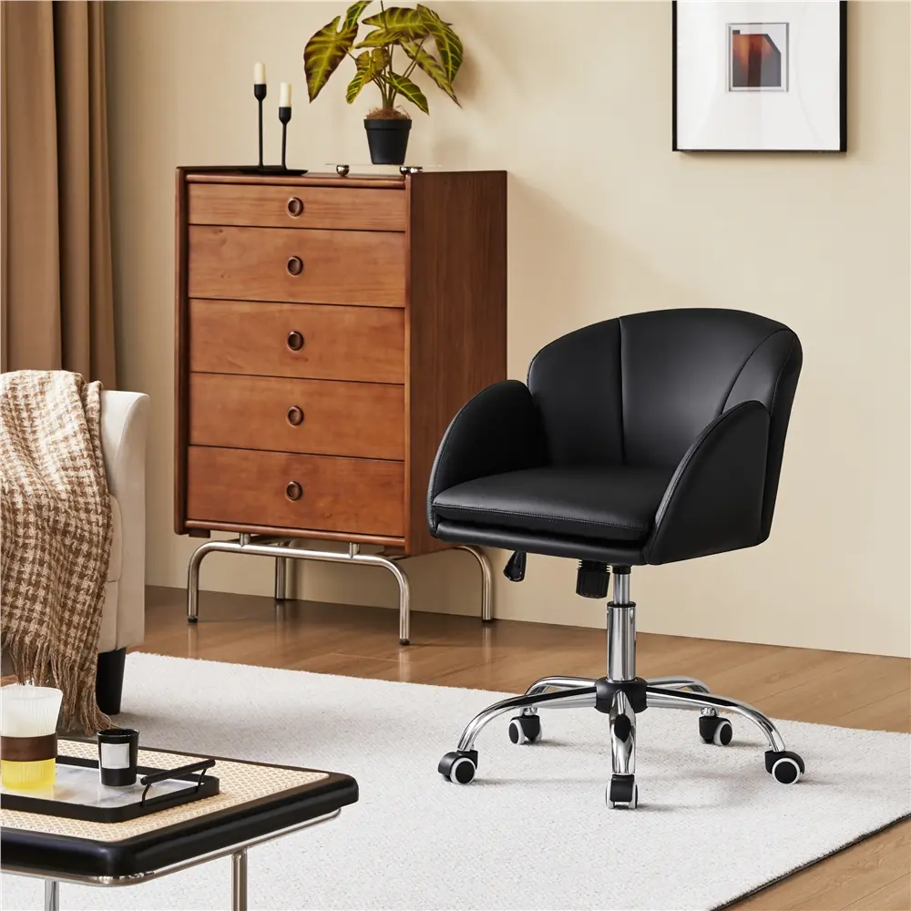 Costoffs Ergonomic 360° Swivel Adjustable Office Chair - Height-Adjustable Seat, Customizable Armrests, Deep Seat Cushion Desk Chair for Home Office, Bedroom