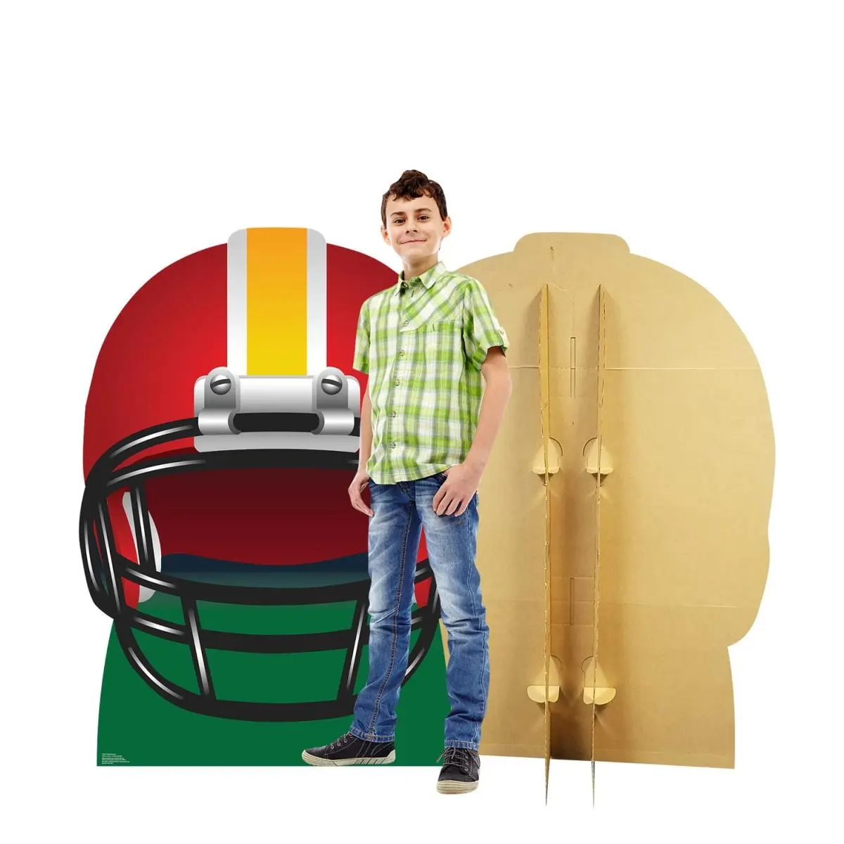 Advanced Graphics 2395 Helmet Shape Cardboard Cutout, 56x45", Decorative Free-Standing Home Decor Standup
