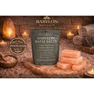 Kala Namak (Himalayan Black Salt) Blend & Body Bar Massage Stone