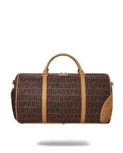 SPRAYGROUND: SPLIT HENNY MONEY CHECK DUFFLE BAG