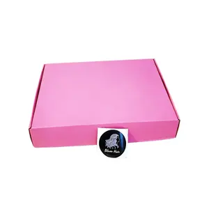 Bloom Hair Gifts Wig Box, Small Corrugated Cardboard Box for Mailing Packing Packaging Paper