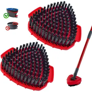 Scrubber Mop Head for Ocedar, Upgrade Scrub Brush for Ocedar, Spin Mop Scrub Brush Head for Ocedar RinseClean 2-Tank, More Bristles Scrub Brush Attachment for Bathroom, Deck, Kitchen Floor Cleaning