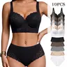 SohoChic Mimilemon Women's Classy Lace Push-Up Bra Set - Underwire Bra with Non-Removable Pads, Steady Support, Breathable Fabric, Minimalist Body-Shaping Fit for Everyday Elegance