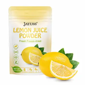 Lemon Juice Powder 8.82 Ounce, 100% Natural, Freeze Dried Lemon Juice, No Sugar or Additives, Great for Drinks, Smoothies, and Beverages 250g
