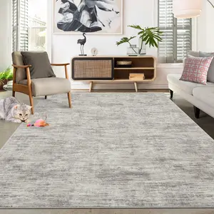 Garvee Washable Area Rug 8x10 Rug for Living Room Modern Non Slip Throw Rugs Large Rugs for Bedroom Low Pile Non Shedding Stain Resistant Carpet for Dining Room 8'x10' Taupe