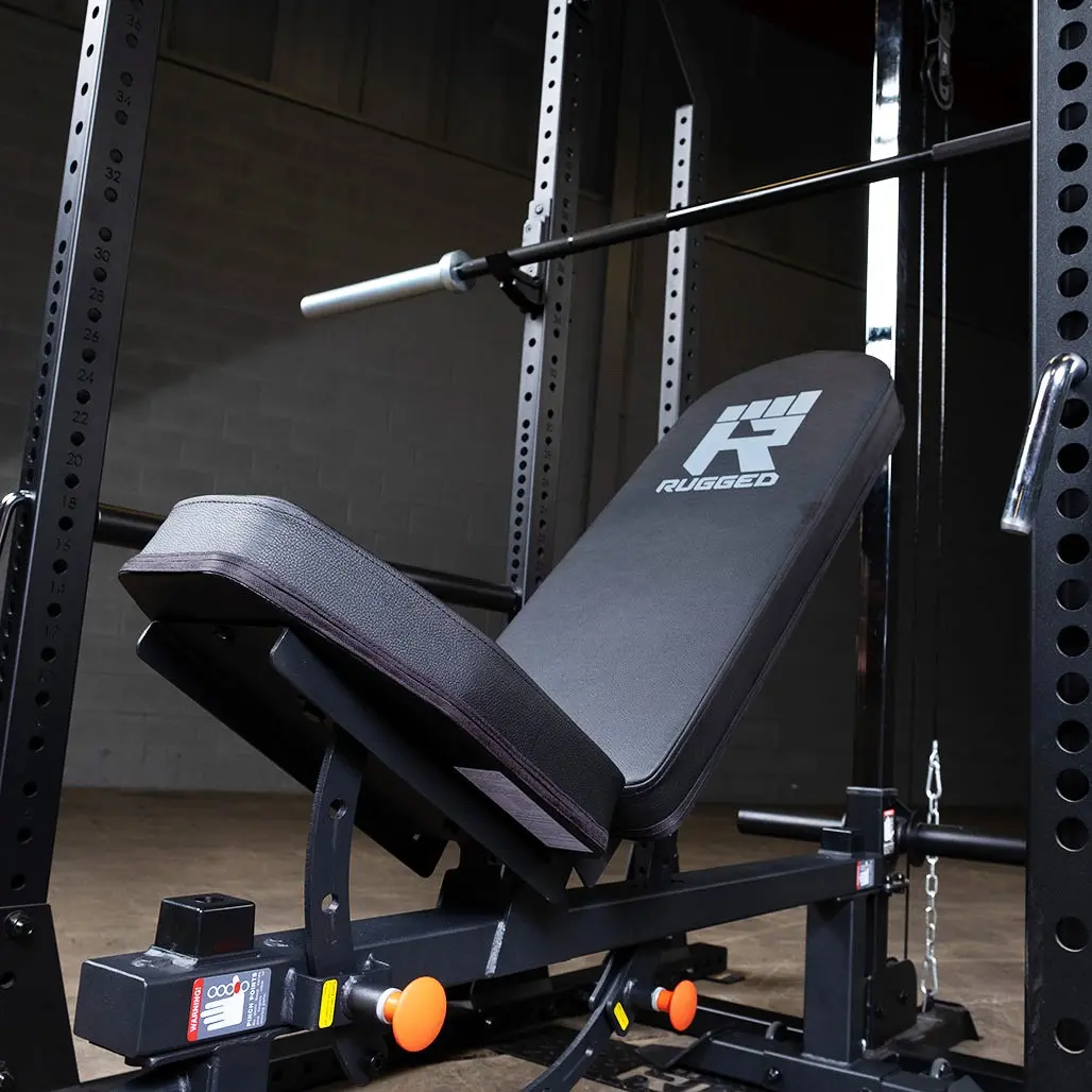 Rugged Flat Incline Bench for Home Gym with Comfortable Design and Supportive Features
