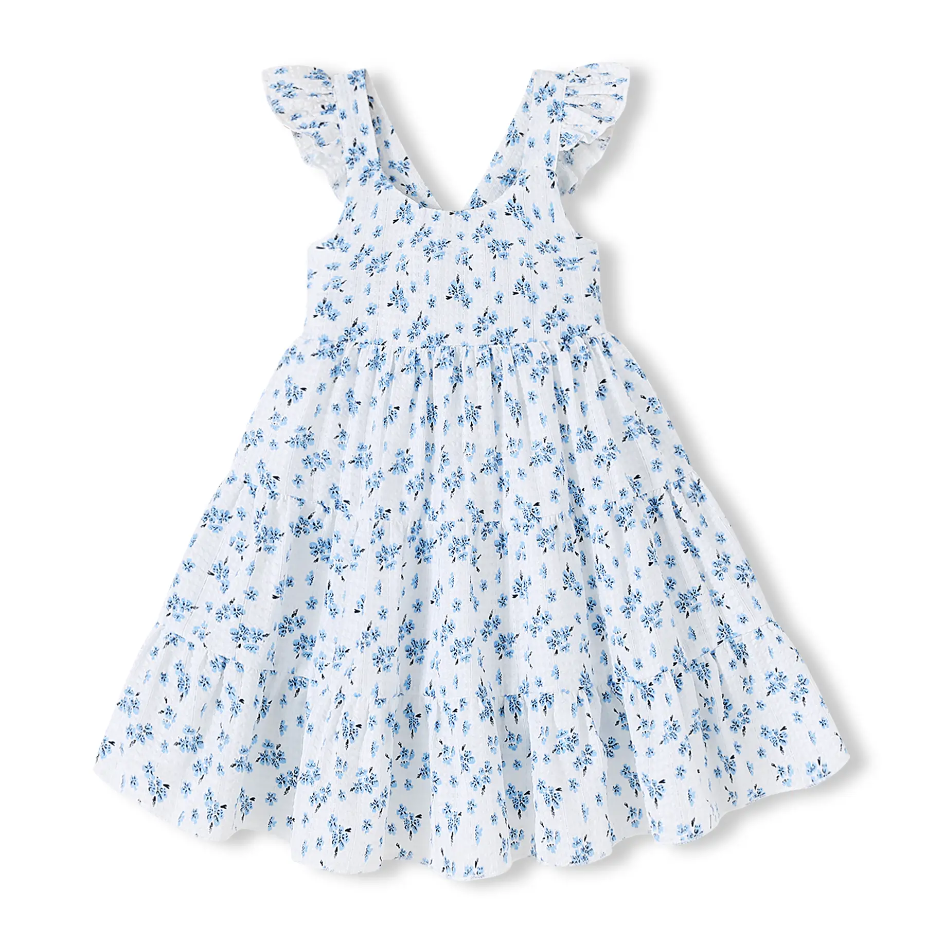 Kids Girls Rainbow Dress Princess Sleeveless Beach Butterfly Sundress