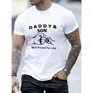 Camiseta de Manga Corta Estampada para Hombre de Verano