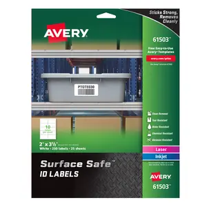 Avery Durable Labels Label, 2" x 3-1/2" (61503 )