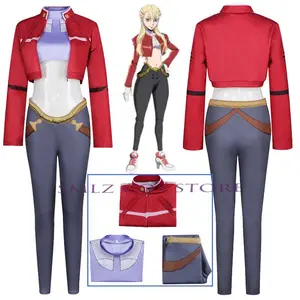 Noah Cosplay Anime BULLET Cosplay Costumes Women's Noah Red Coat Uniform Suit Party Play Clothing for Woman Girl