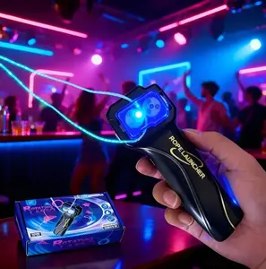 LED Rope Launcher  USB-C Rechargeable Fluorescent Rotating Lasso Toy for Kids & Adults | Indoor & Outdoor Stress Relief Fun