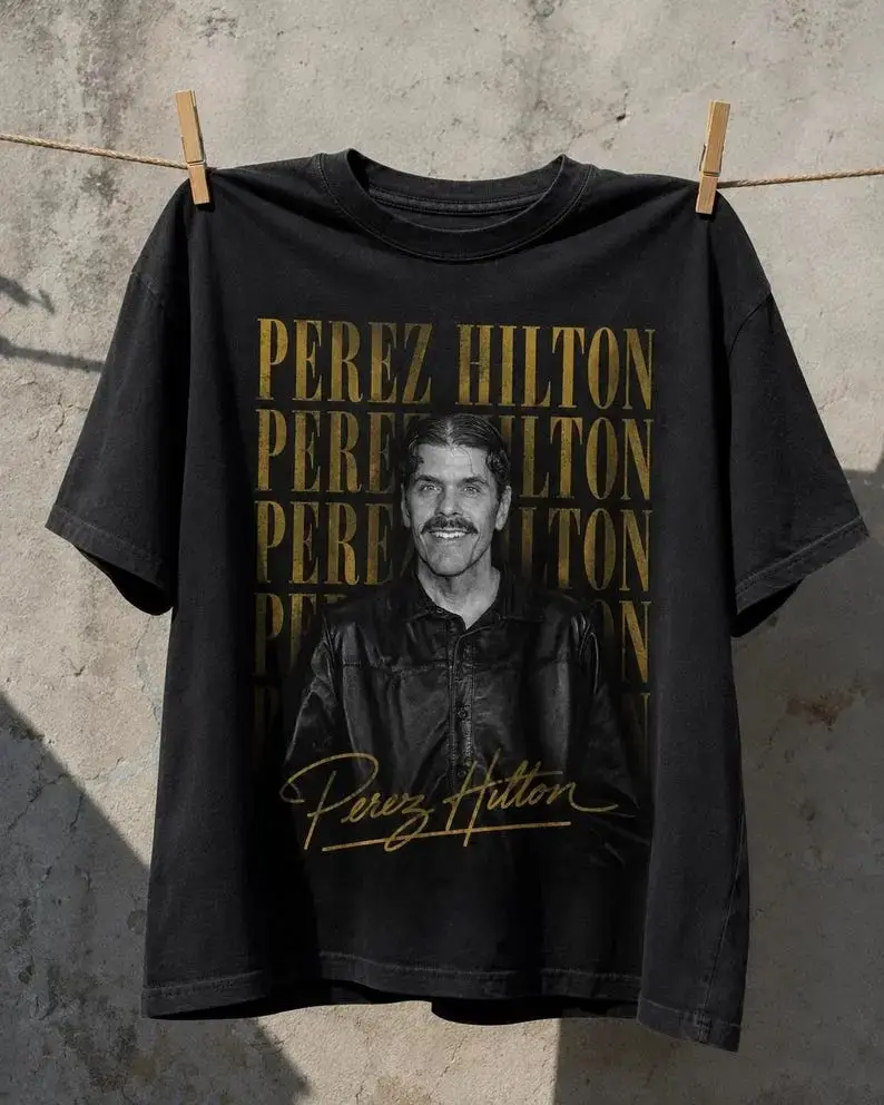 Perez Hilton Shirt, Celebrity Graphic Tee, Vintage Style Perez Hilton T Shirt, Retro Paparazzi Tee, Pop Culture Gift, Unisex Fan Shirt