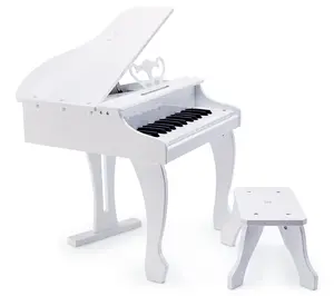 Hape Deluxe White Grand Piano w/ Stool