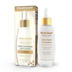 Cicatricure Gold Lift Facial Serum with Lifting Effect. Single Pack. For Face, Neck & Chest, Anti Aging Skin Care, Hydrating, Firming & Tightening, Smoothes Facial Lines, 0.9 Oz - 1 Pack