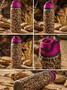 Owala Wild At Heart 32oz FreeSip Water Bottle Leopard Print Insulated Tumbler