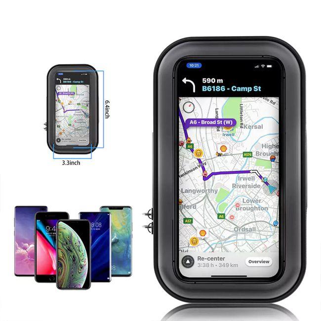 360 degree Rotation Universal Detachable Bicycle Motorbike holder 6.3 inch Cell Phone Holder SKU:HLD-VD005BK SKU:M2FVD-HLD005BK