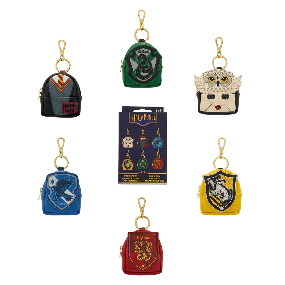 Harry Potter Hogwarts Blind Box Mini Backpack Keychain Charm