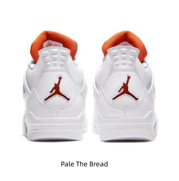Men Unisex Mid Top Casual Sports Footwear, Clean White Burnt Orange Colorblock Leather Breath Grid Mesh, Air Cushion Shock Absorption, Anti-slip Rubber Outsole, Street Daily Trainers