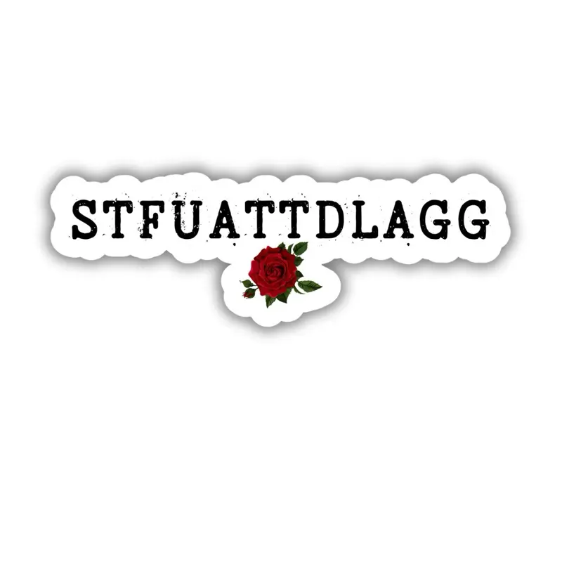 STFUATTDLAGG Die Cut Vinyl Adhesive Decals - Booktok Dark Romance Funny Sticker for Spicy Readers, DIY Scrapbooking Merch