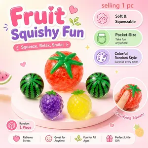 Fruit stress relief toy squeeze toy, watermelon/strawberry/blueberry/pineapple styles, stretchable, press to soothe emotions, relieve anxiety, suitable for office and study stress relief, leisure and entertainment, improve focus, birthday gift