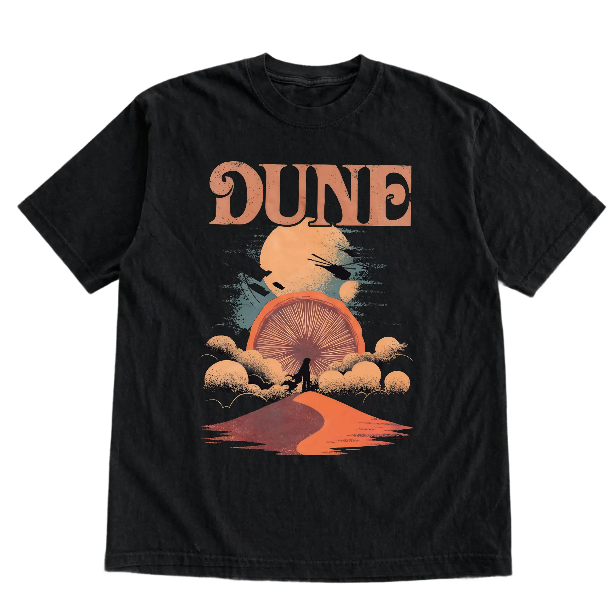 Dune Movie Graphic T-Shirt, Sci-Fi Desert Adventure Tee, Dune Book Inspired Shirt, Vintage Dune Shirt, Gift for Men Women, Crew Neck T-shirt, Trending T-shirt