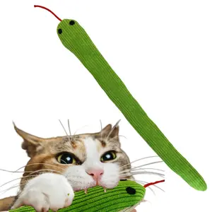 Cat Toy Snake, 16.5inch Interactive Kitty Toy with Bell Sound, Suitable for Indoor Cats, 42cm Approx. Kick Ball Teaser Wand, Suitable for All Breeds