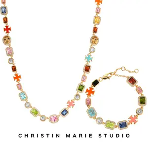 Gold Solstice Gemstone Bundle (Necklace & Bracelet)