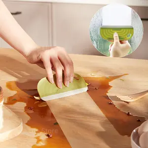 Non-Scratch Soft Silicone Handy Squeegee Kitchen Sink Squeegee  Window Mirror Water Wiper Clean Scraping Film Scraper Orange soft kitchen squeegee