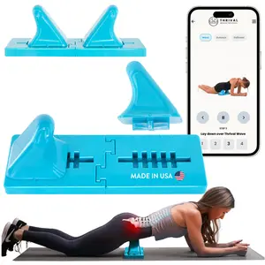 Thrival Wave Fully Adjustable Spine Support & Psoas Release Tool for QL Hip Flexor Back Hamstring Glute Iliacus Neck Relief Blue Muscle Recovery Made in USA
