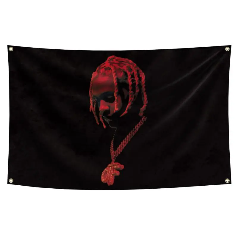 J Cause Yall Music Fan Banner, 3x5FT Rap Inspired Polyester Wall Flag, College Room Aesthetic, Man Cave Decoration, Hip Hop Lover Gift