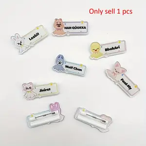 1 Piece,Skz Kpop Brooch Pin Badge, Clothing Bag Accessories Decorations, Office Supplies, Student Stationery,HwangHyun Felix BangChan ChangBin Han SeungMin IN LeeHnow, Birthday Gift, Star Merchandise