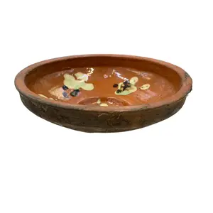 Antique Hungarian Folk Art Decorative Bowl