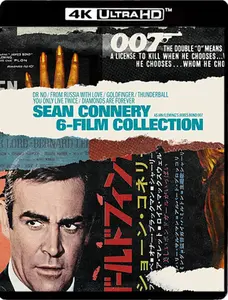 James Bond: Sean Connery 6-Film Collection  [4K ULTRA HD BLU-RAY MOVIE] 4K Mastering, Boxed Set, , Slipsleeve Packaging