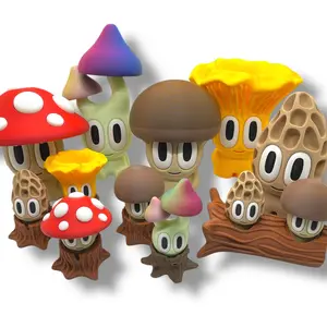 Blob Mushroom - 3d Printed Mushroom Decor