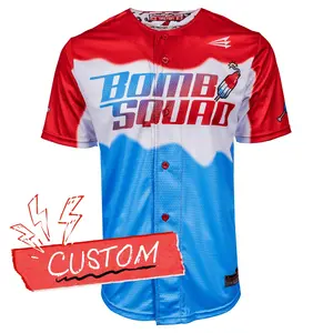Custom Name YOUTH Bomb Squad Pop Lifestyle Baseball Jersey