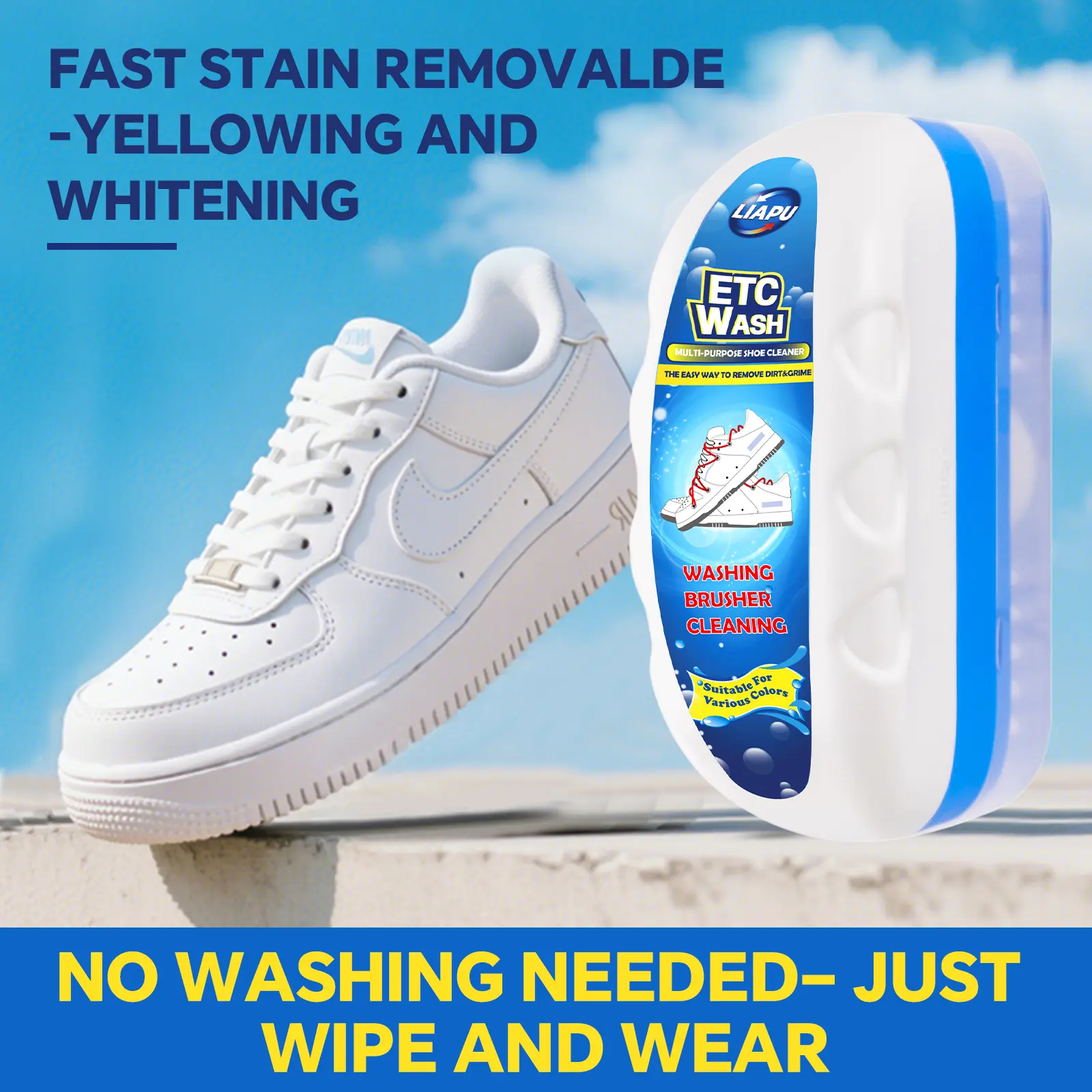 LIAPU Multi-purpose cleaning anddecontamination cream, new whiteshoe cleaning cream, multi-purposecleaning cream, white shoe cleanerFootwear Leather Parent