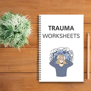 Trauma Worksheets Notebook, Guided Reflection Journal with Coping Prompts & Emotional Processing Pages - Practical Tool for Self-Healing and Personal Growth, Shadow Work Journal