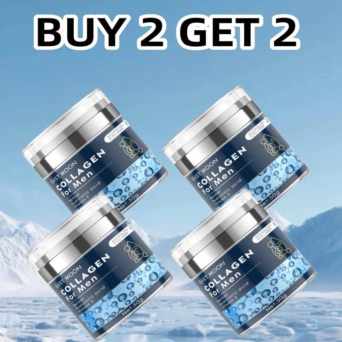 [Buy 2 Get 2 Free] East Moon Men's Cream Fading Wrinkle Firming Skin Facial Care Hydrating Apply Lifting Cream Moisture Moisturizer Moisturizing Smoother