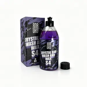 Surainbow SRB S4 Crystal Car Wash & Wax - 2-in-1 Shampoo with Hydrophobic Protection, High Foam