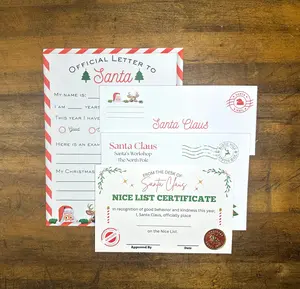 Letter to Santa & Nice List Certificate