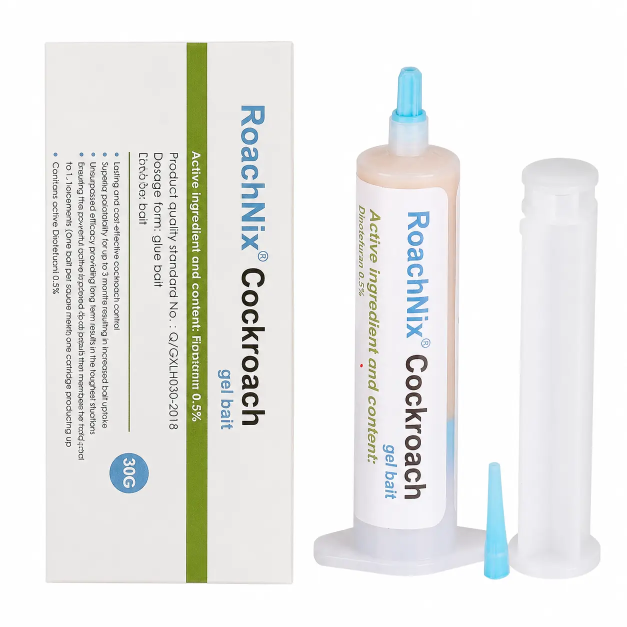Cockroach Gel Bait Syringe - Odorless, Non-Toxic Colony Killing Formula, Discreet Pea-Sized Dot Application, Long-Lasting Cockroach Exterminator Indoor Insect Control for Kitchen Cabinets, Pest & Roach Deterrent Home Supply