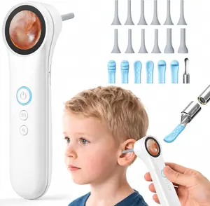 Ear Camera with 1.21” Screen, 1080P HD Digital Otoscope Ear Scope with 4 LED Lights, Ear Cleaner Camera with 10 Ear & Nose Tips, 6 Ear Pick Tools, Skin Probe, Type-C Charging for Adults Kids Pets