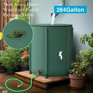 132 Gallon Folding Rain Barrel Water Collector 132 Gallon Folding Rain Barrel Water Collector