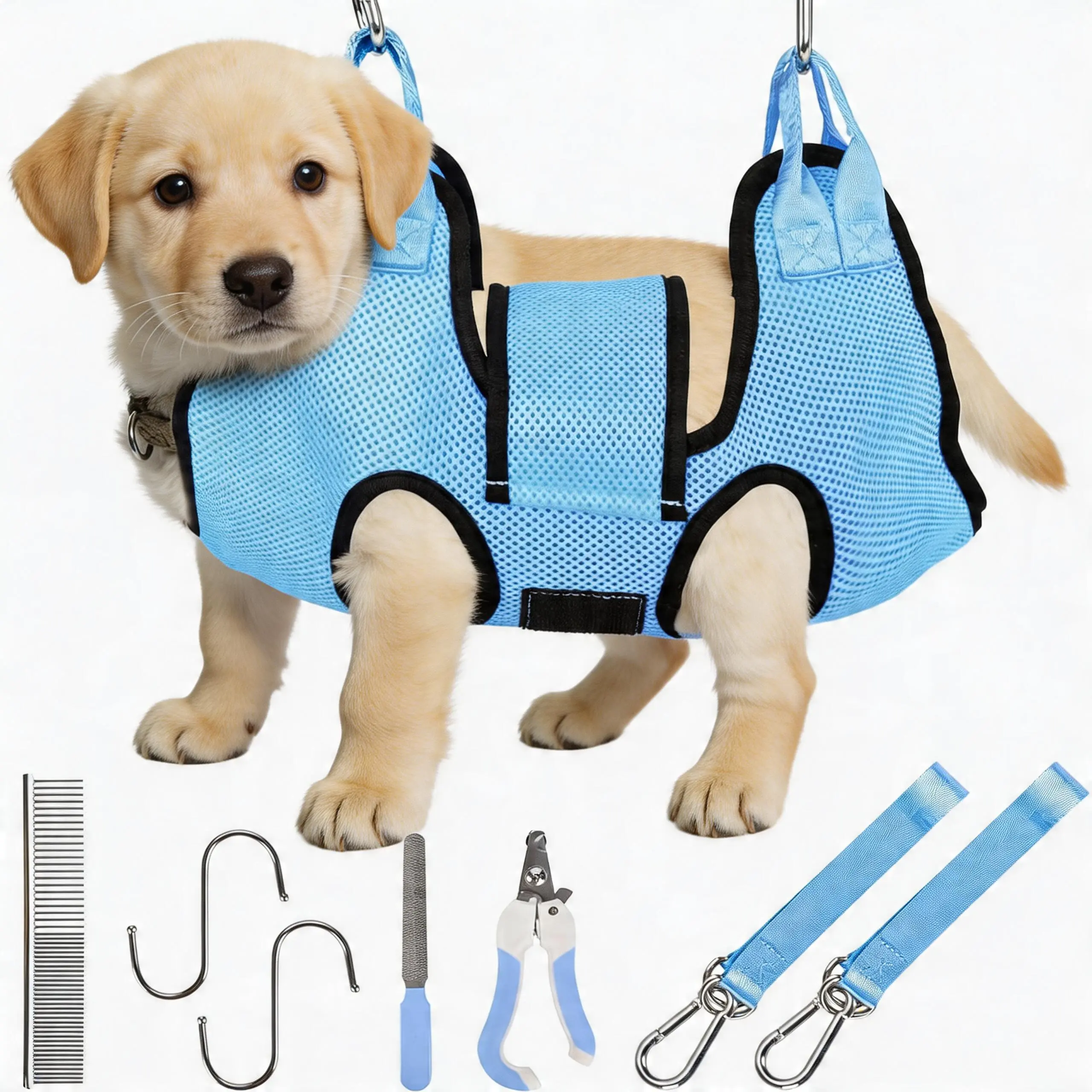 Dog Grooming Hammock for Small Dogs Pet Hammock for Nail Trimming Dog Sling for Nail Clipping Dog Hanging Harness