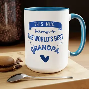 Best Grandpa Gift for Grandpa Mug, Fathers Day Gift for Grandpa Mug, Grandpa Coffee Mug, This Mug Belongs to the Best Grandpa Birthday Gift