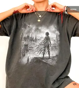 Mistborn Vin Graphic Shirt, Vintage Style, Luthadel City , Retro Fantasy Art Tee, Cosmere Bookish