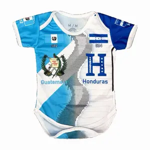 Honduras Guatemala Soccer White Blue Unisex Jersey