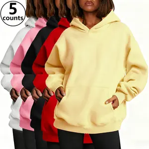 【Limited time deal】Womens Hoodies with Pocket Sweatshirts Fall Fashion Pullover Warm Soft Sweaters Winter Clothes