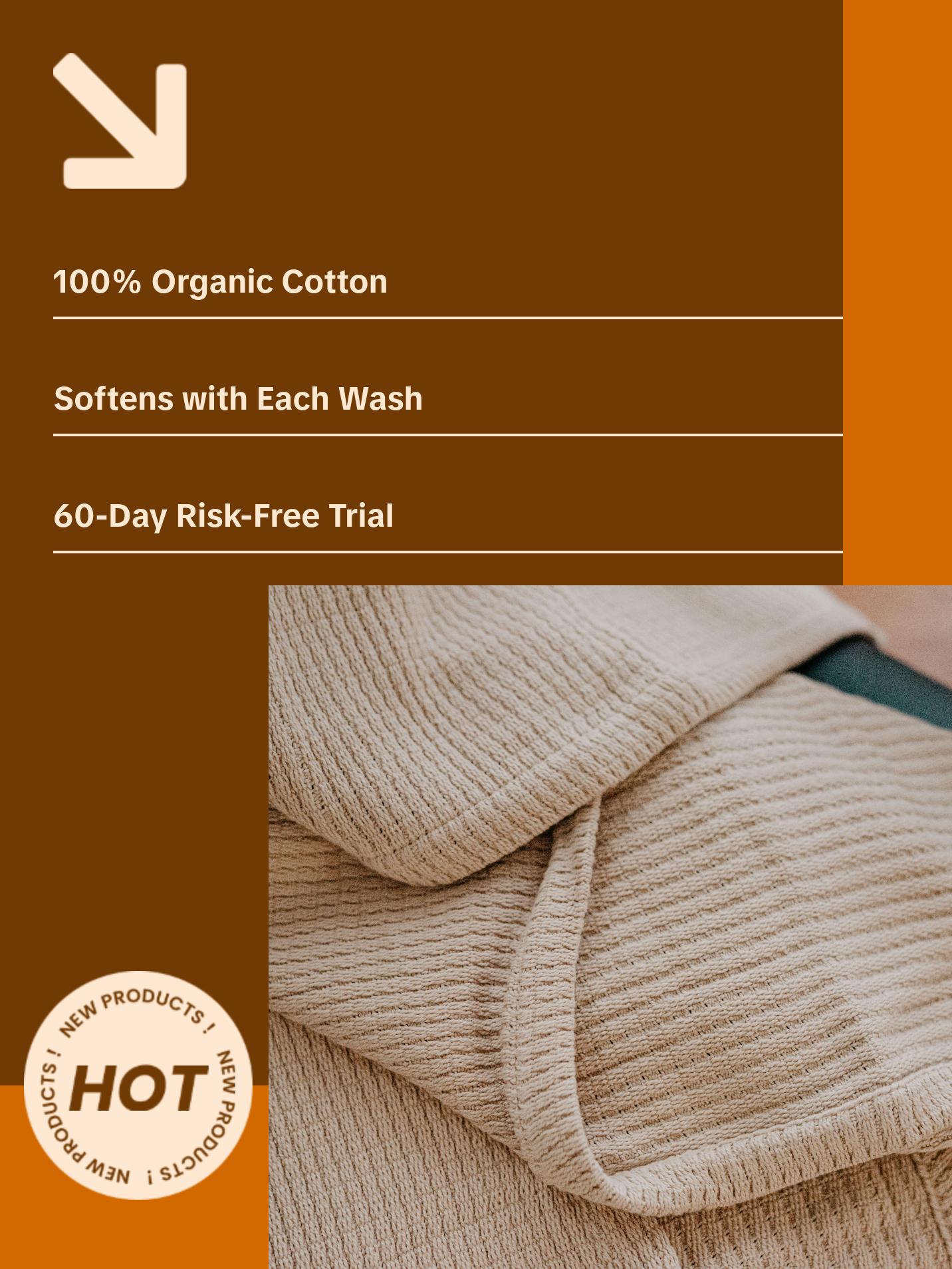 Sea Pines 100% Organic Throw Blanket