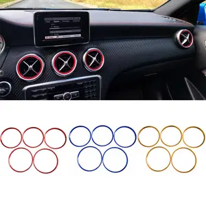 Colorful Ventilation Hood Decorative Kit, suitable for Mercedes-Benz A, B, GLA, CLA series (W176, W246, C117, X156, AMG) - Easy installation using adhesive stickers Car Accessories
